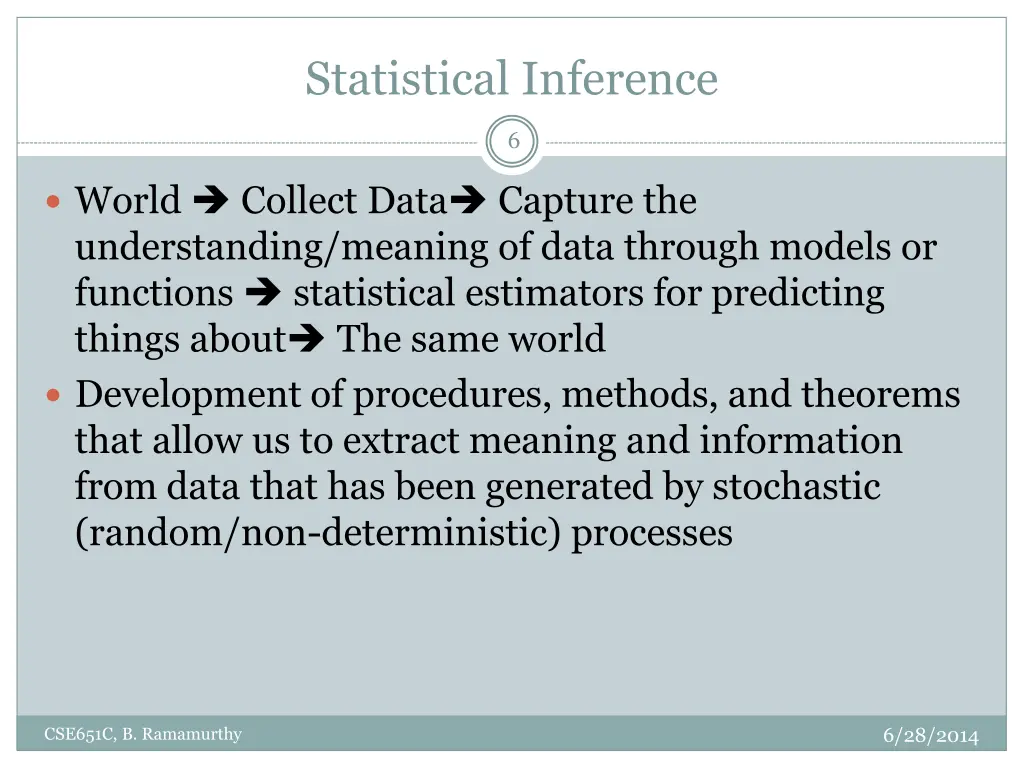 statistical inference