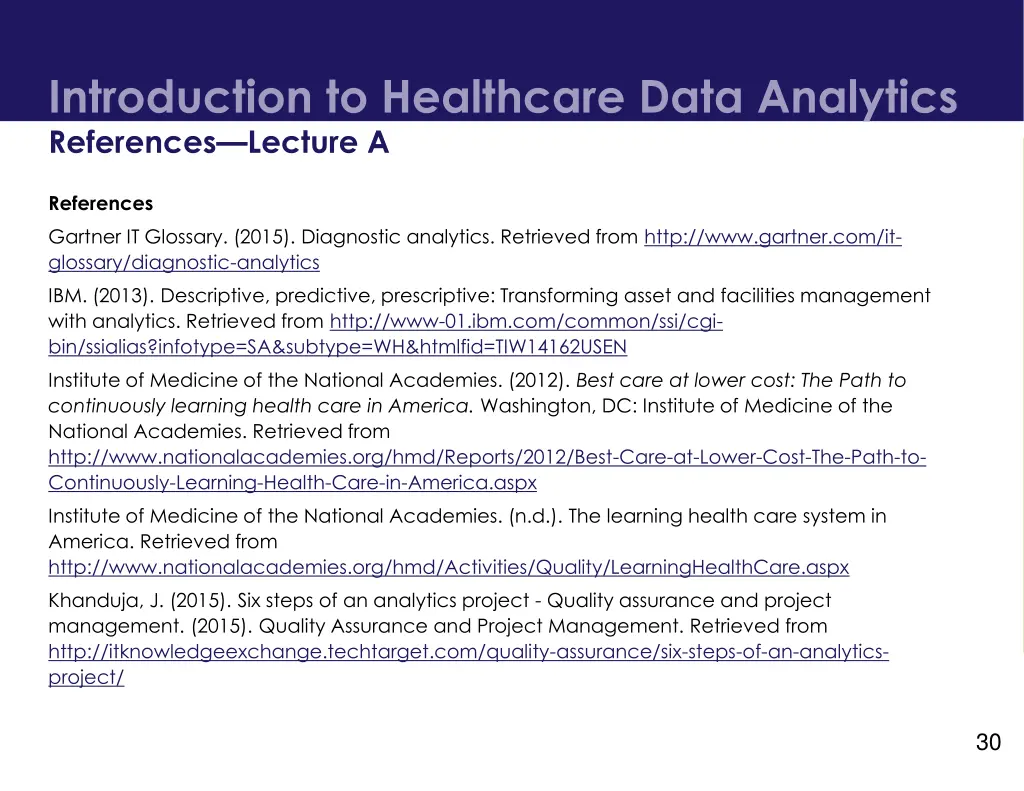 introduction to healthcare data analytics 2