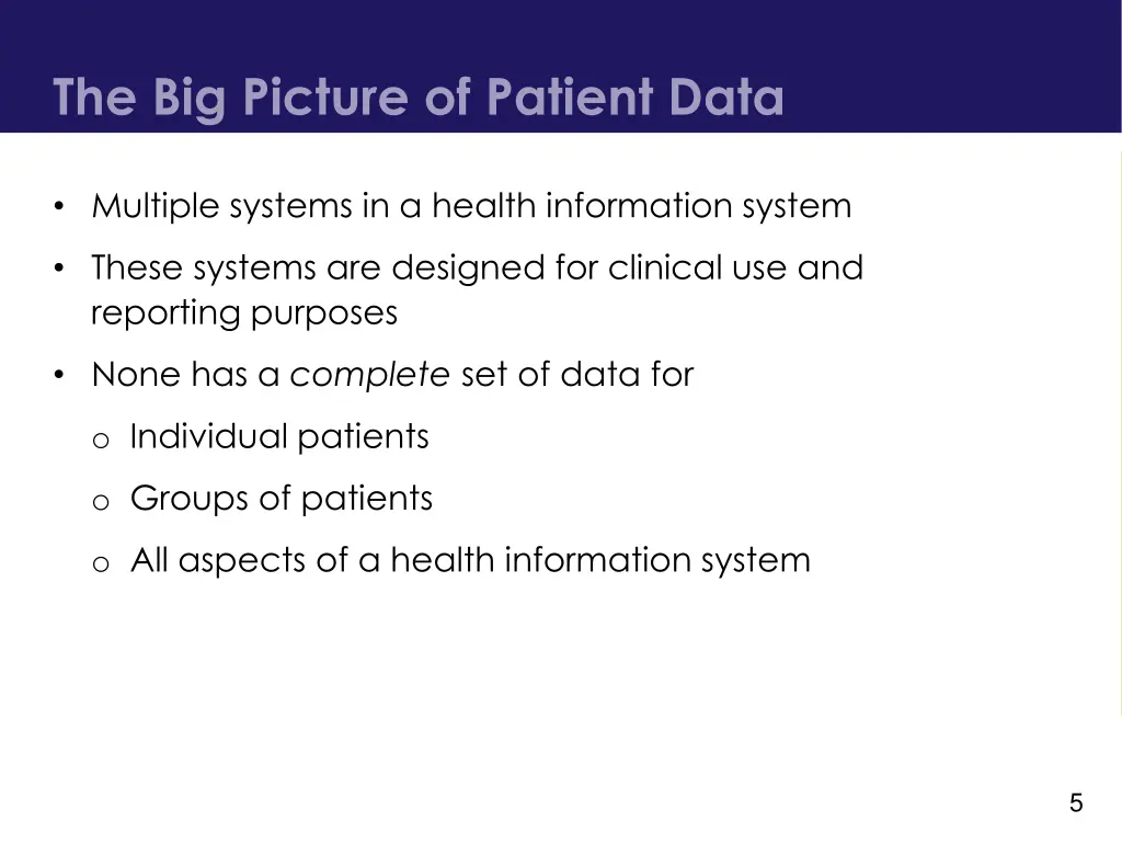 the big picture of patient data