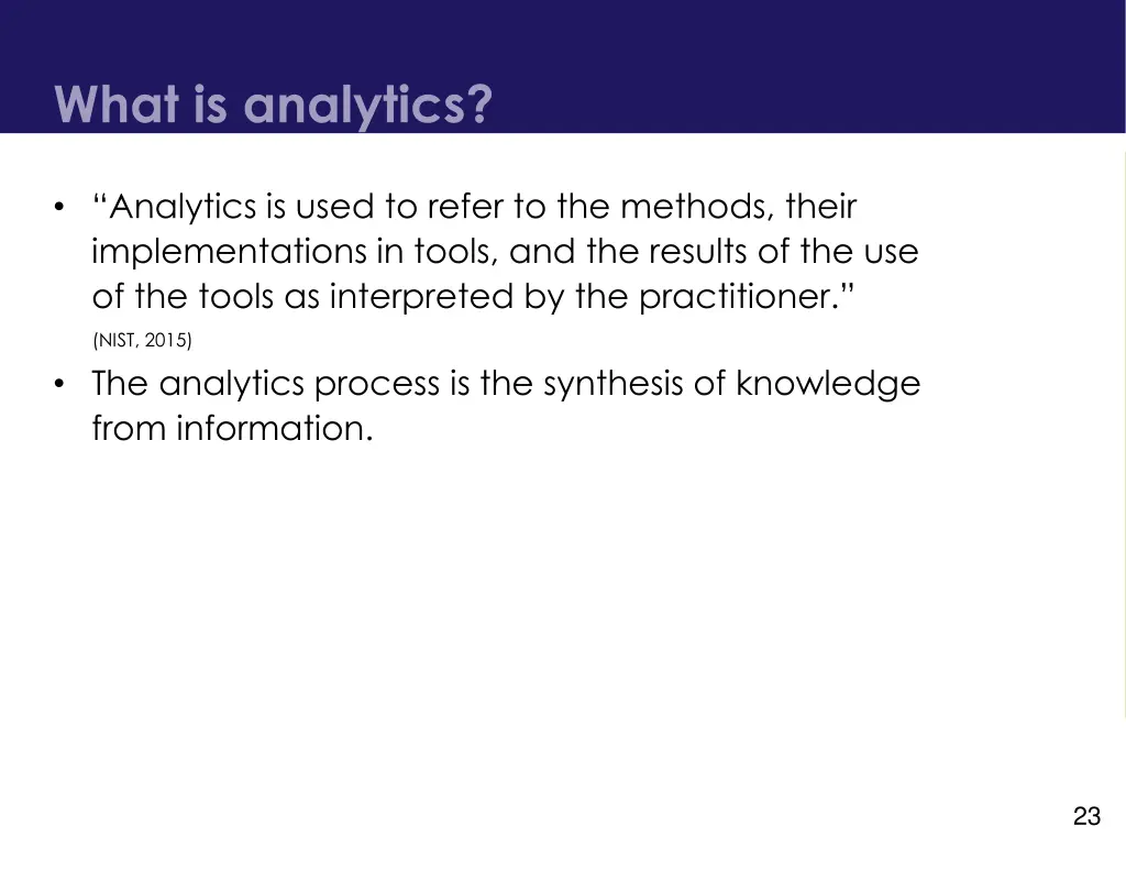 what is analytics 2