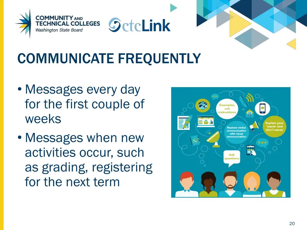 communicate frequently