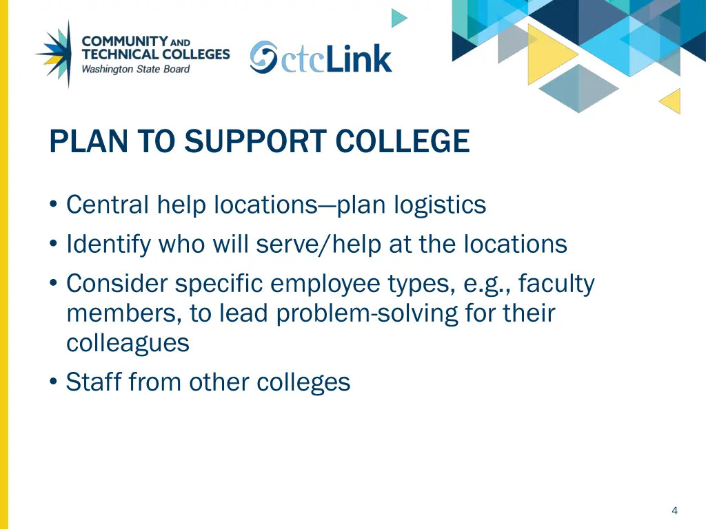 plan to support college