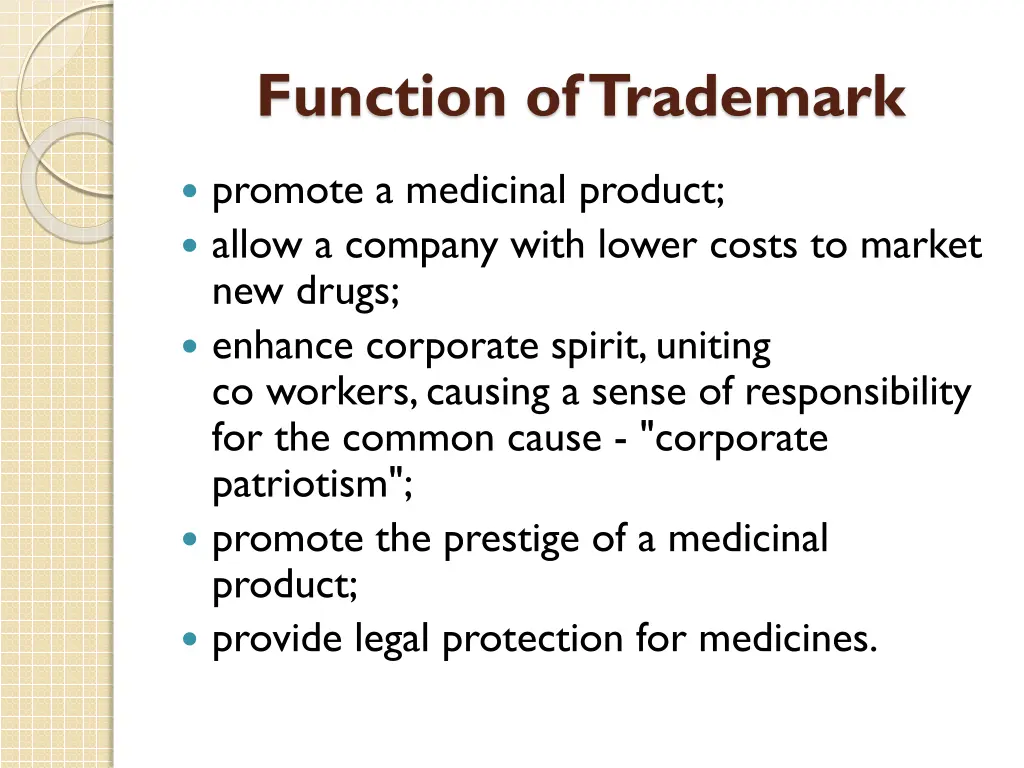 function of trademark