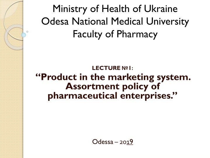 ministry of health of ukraine odesa national