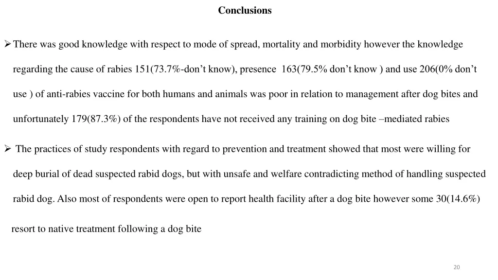 conclusions