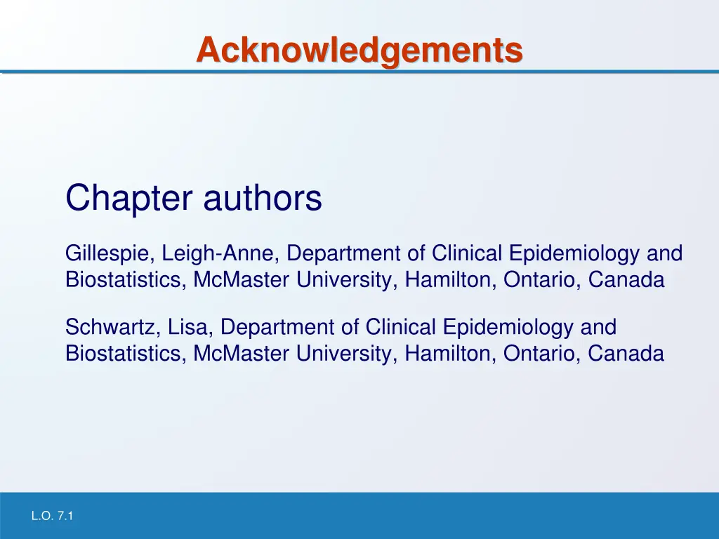 acknowledgements