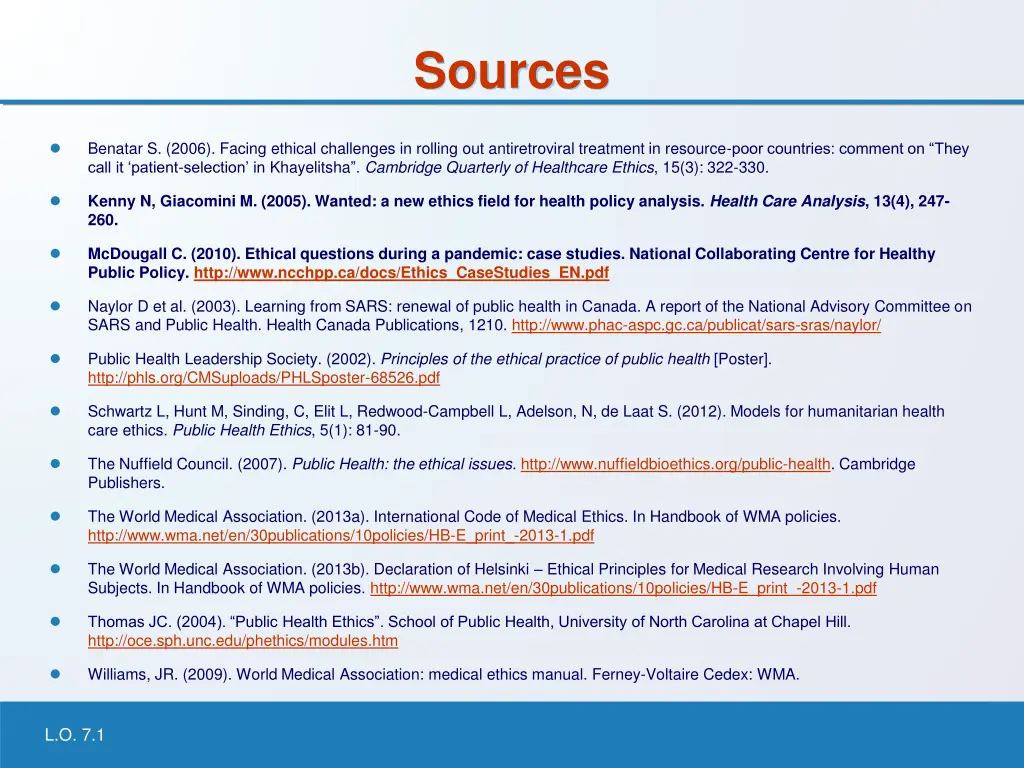 sources