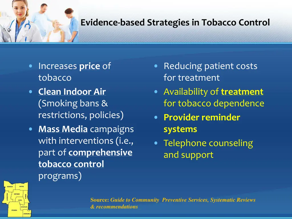 evidence based strategies in tobacco control
