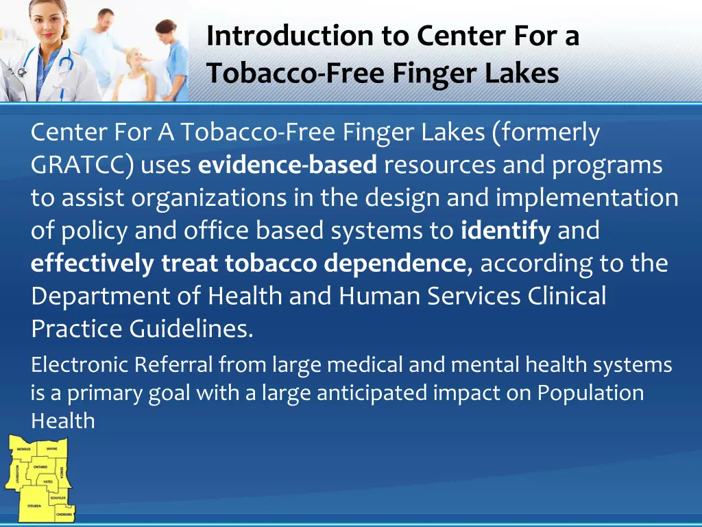 introduction to center for a tobacco free finger