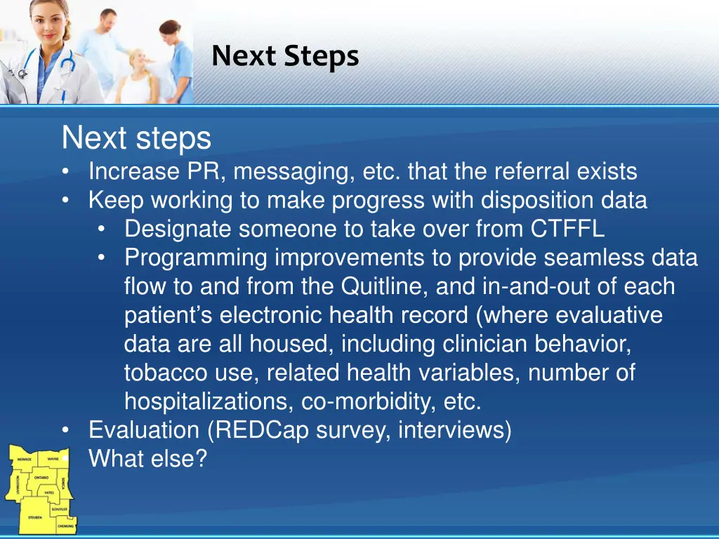 next steps