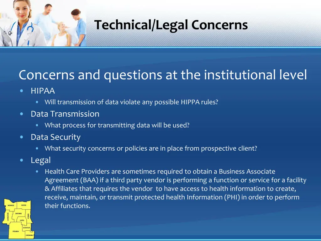 technical legal concerns