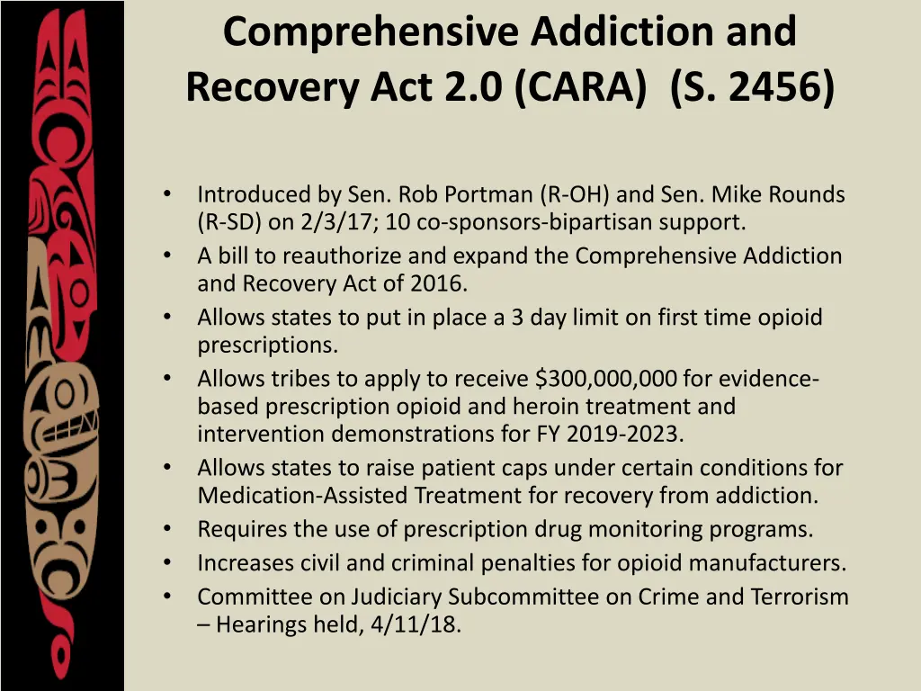 comprehensive addiction and recovery act 2 0 cara