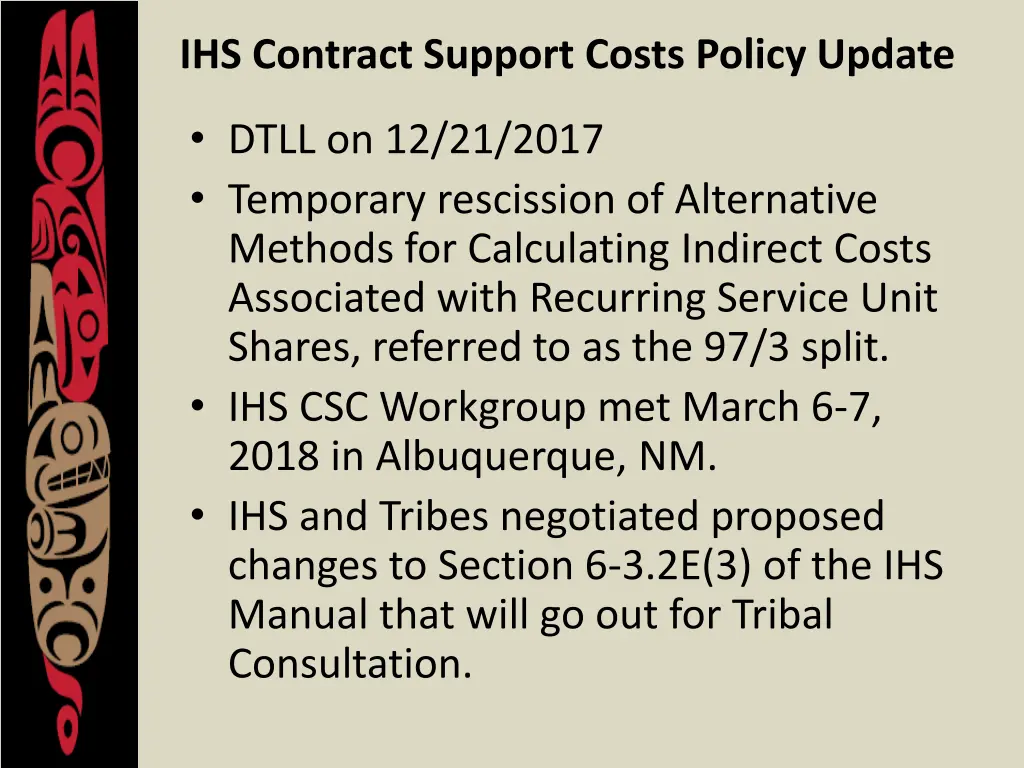 ihs contract support costs policy update dtll