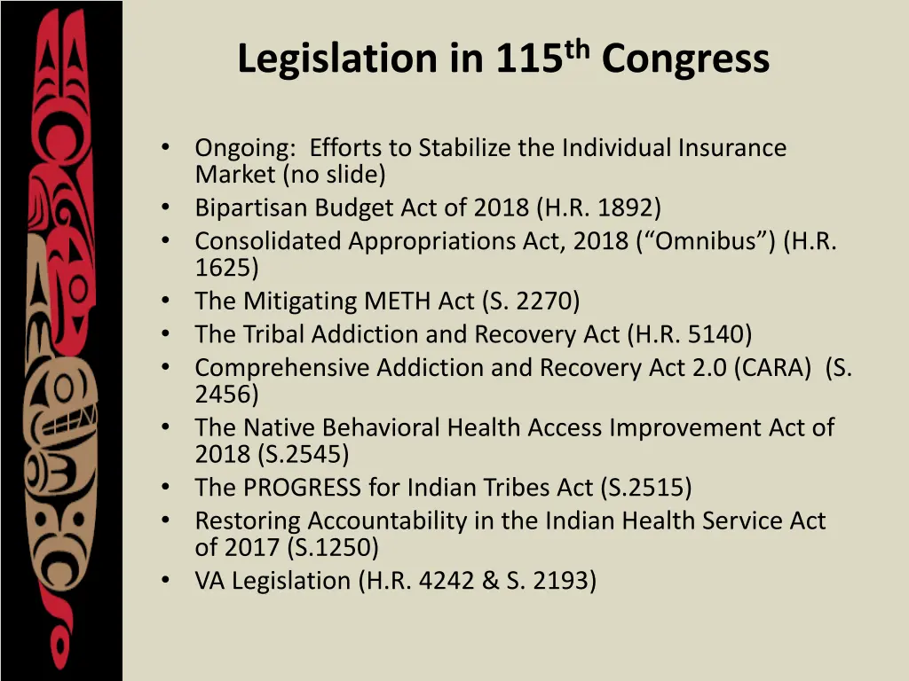 legislation in 115 th congress 1