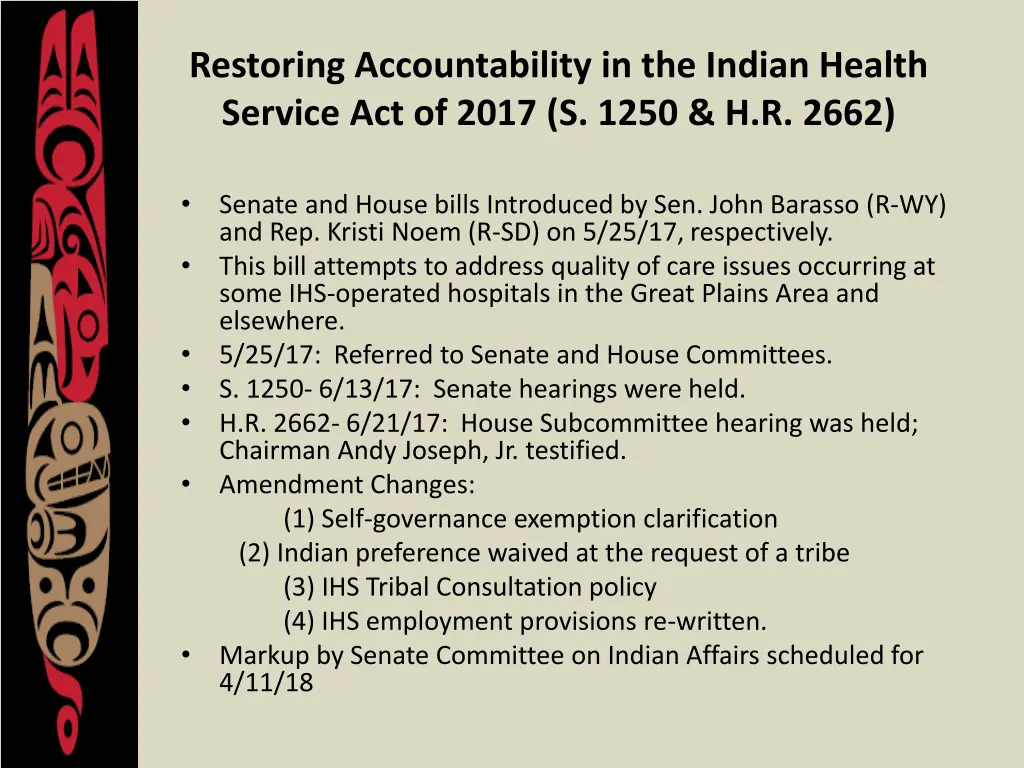 restoring accountability in the indian health