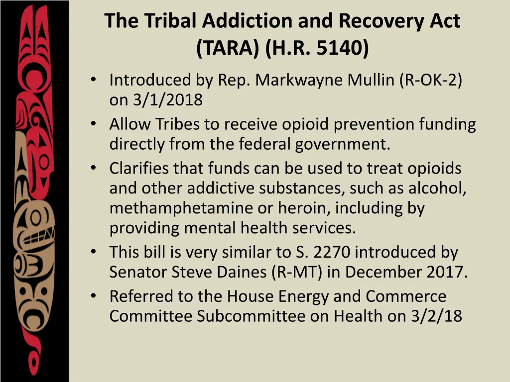 the tribal addiction and recovery act tara