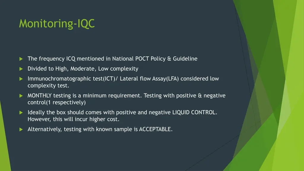 monitoring iqc