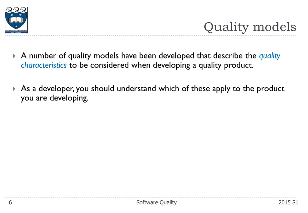 quality models