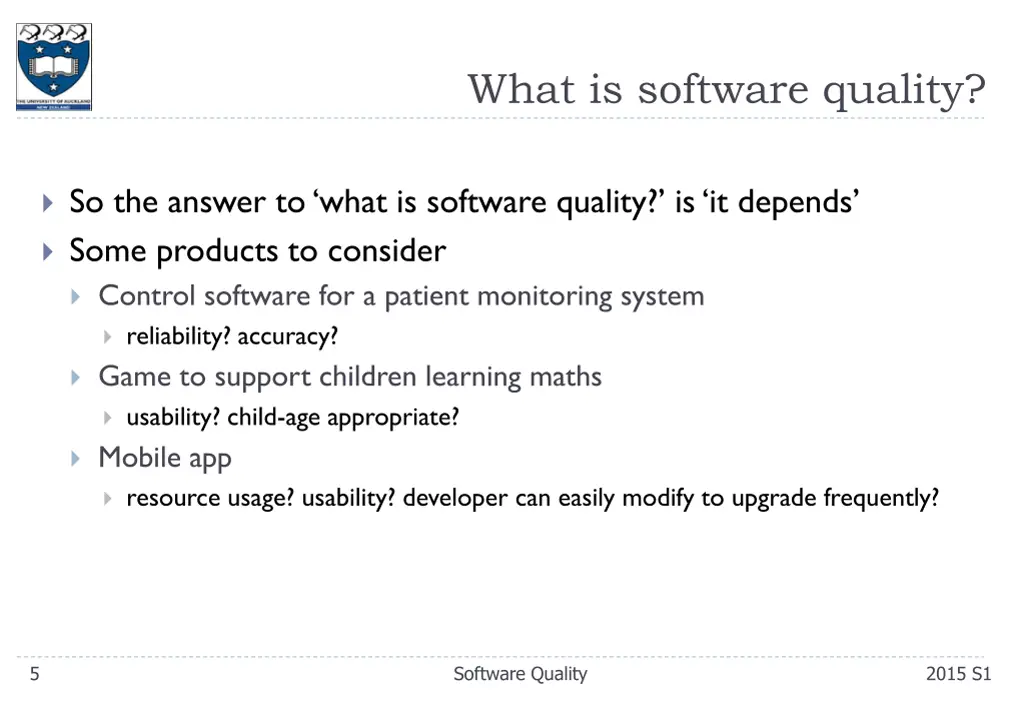 what is software quality 1