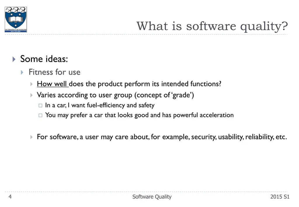what is software quality