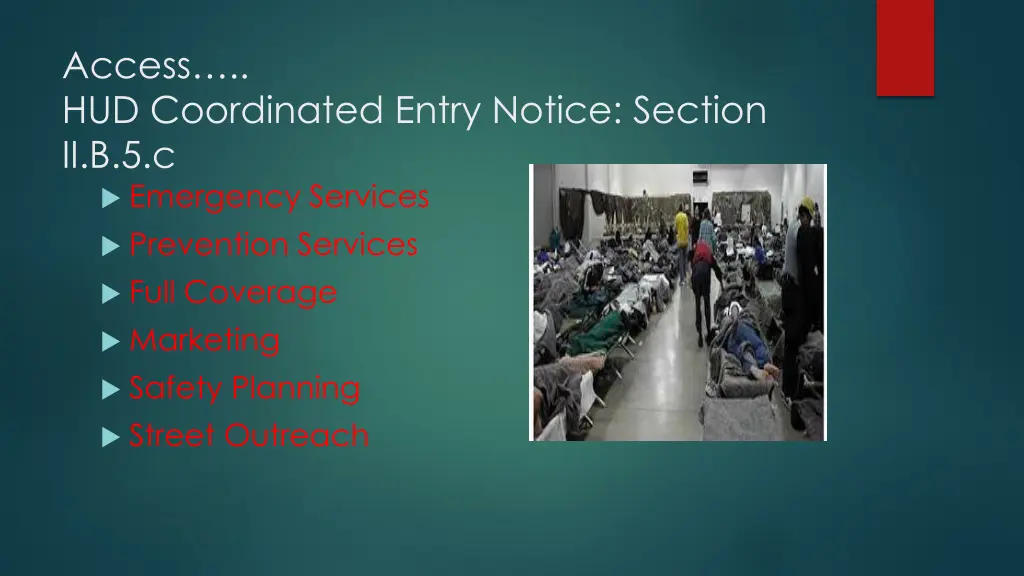 access hud coordinated entry notice section
