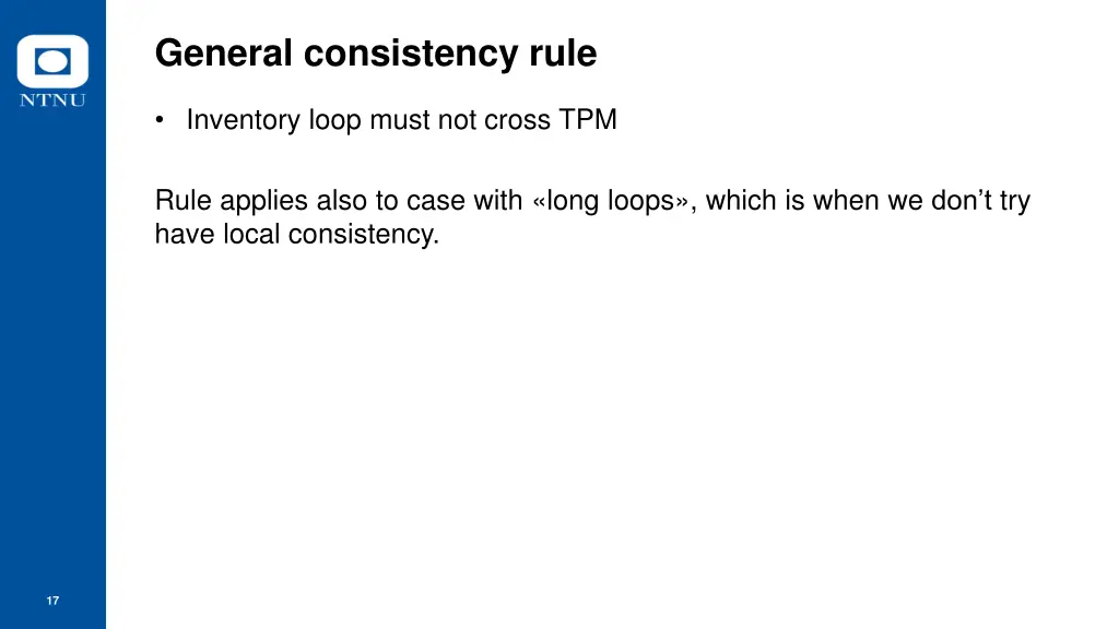general consistency rule