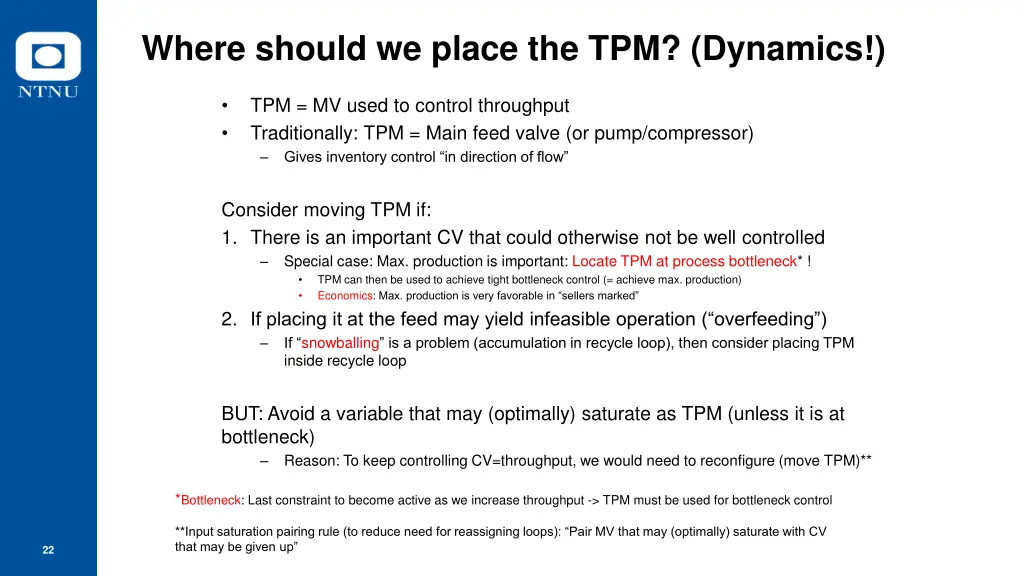 where should we place the tpm dynamics
