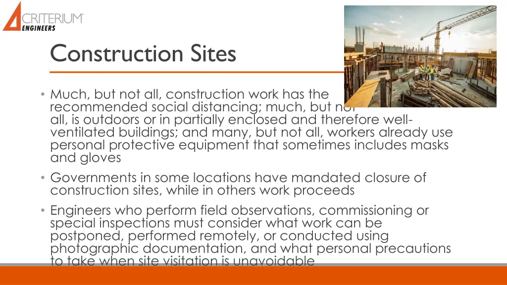 construction sites