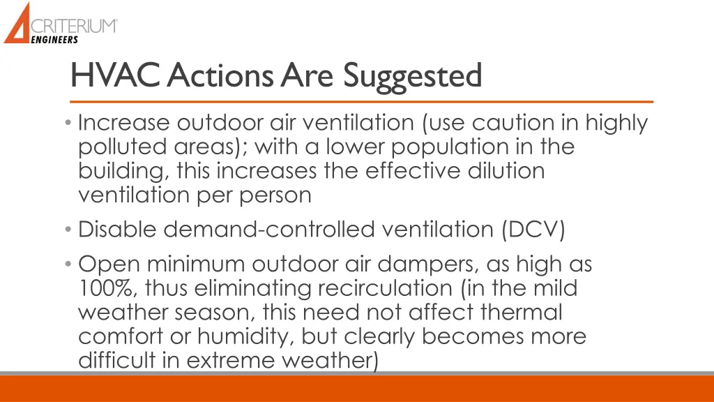 hvac actions are suggested