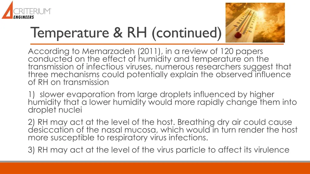 temperature rh continued