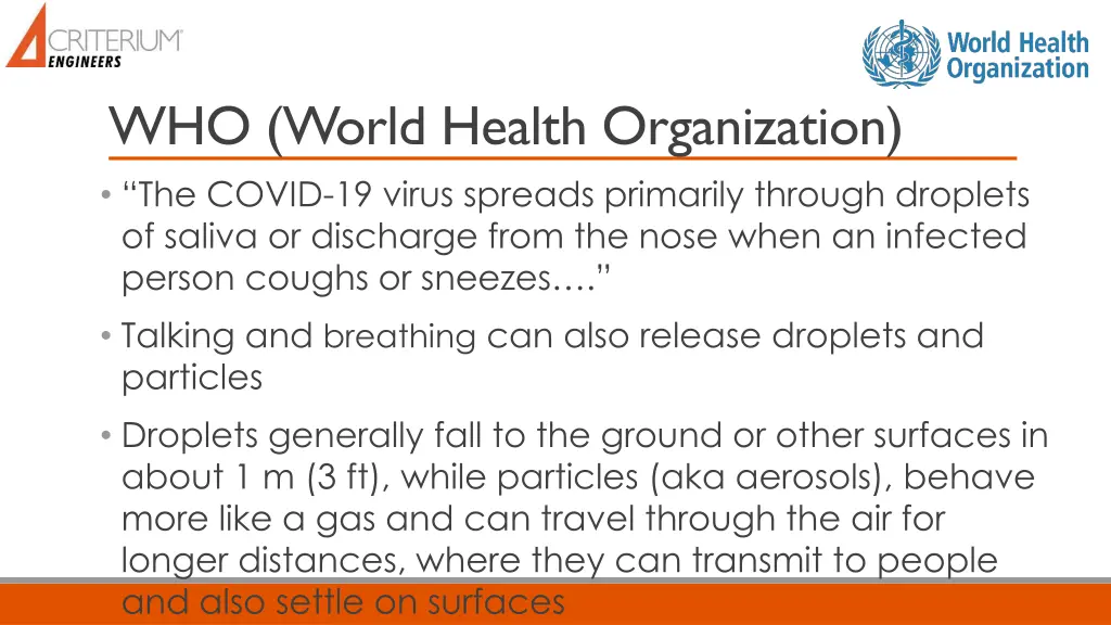 who world health organization the covid 19 virus