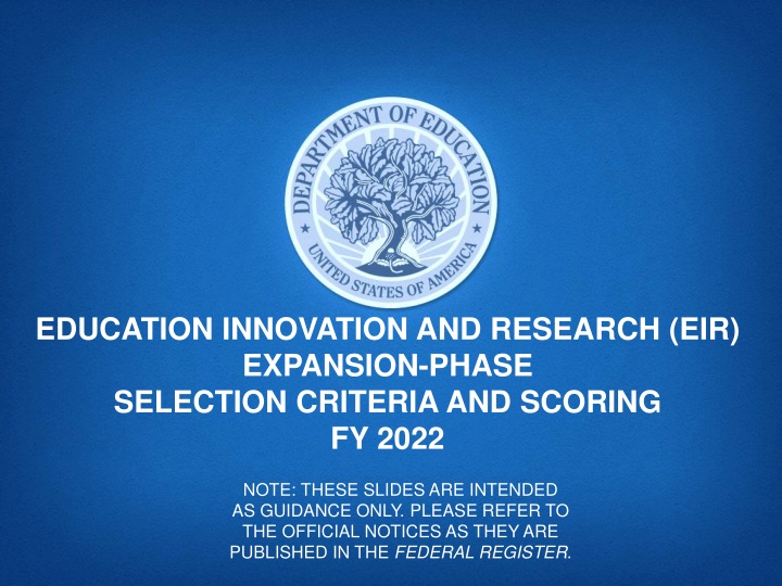 education innovation and research eir expansion