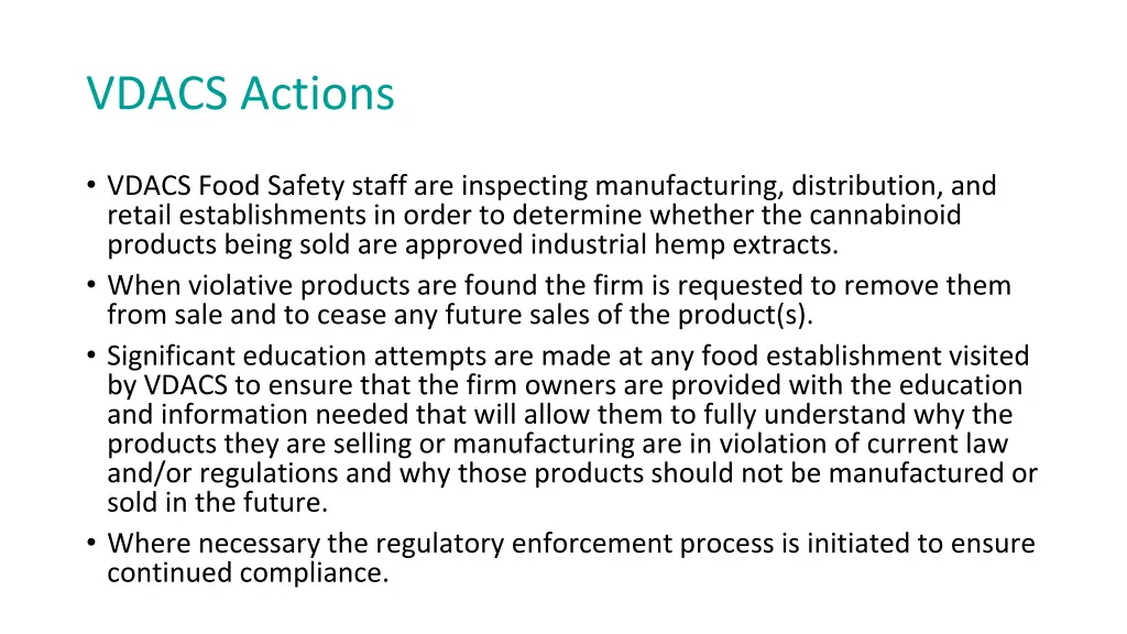 vdacs actions 1