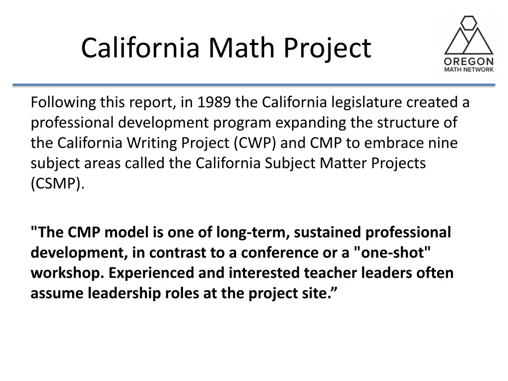 california math project 1