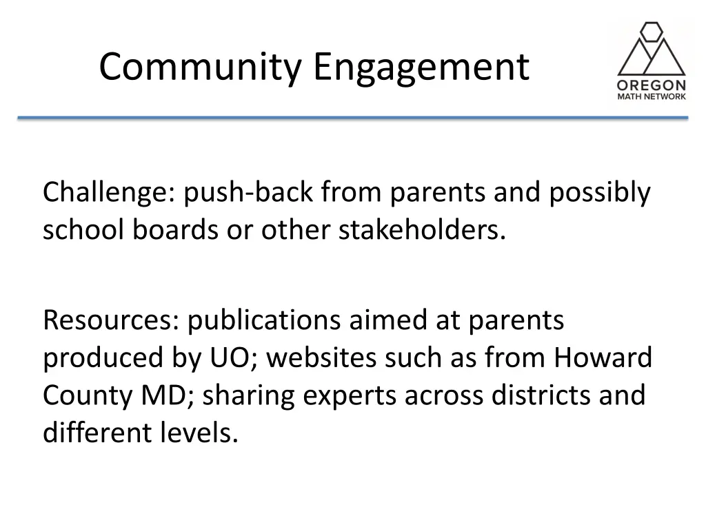 community engagement