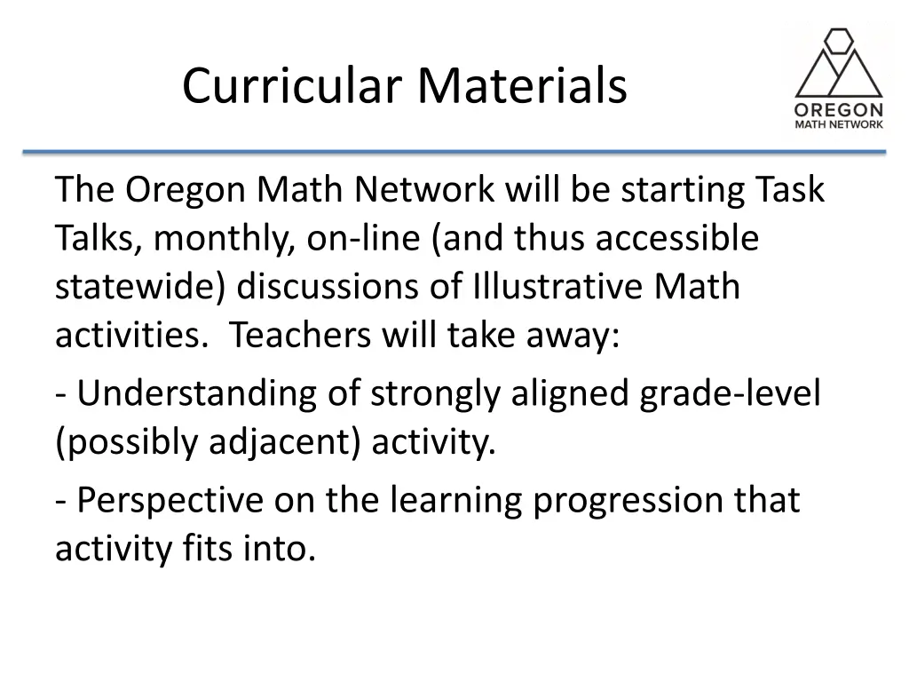 curricular materials 2