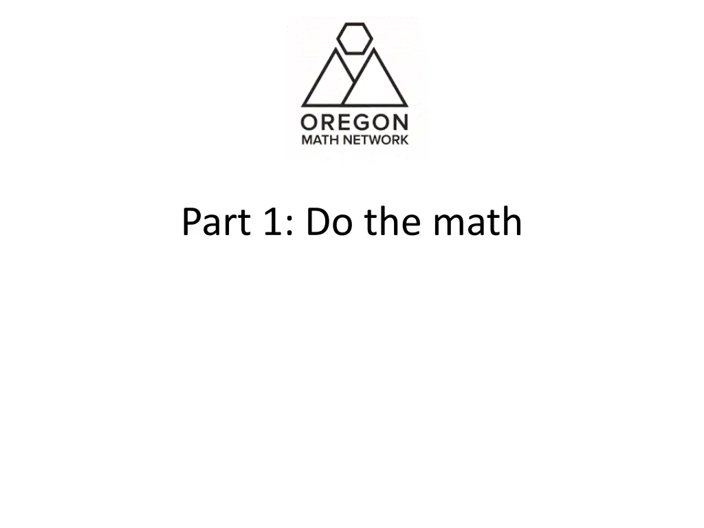 part 1 do the math