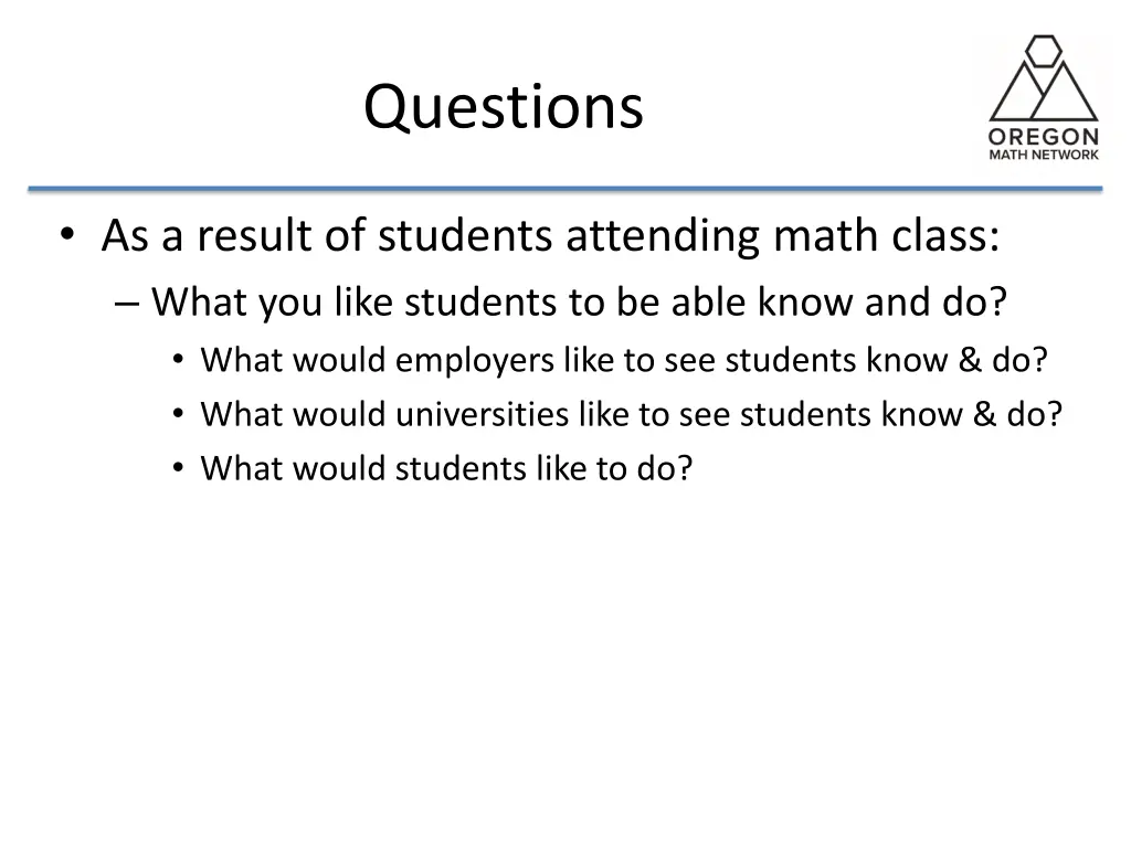 questions