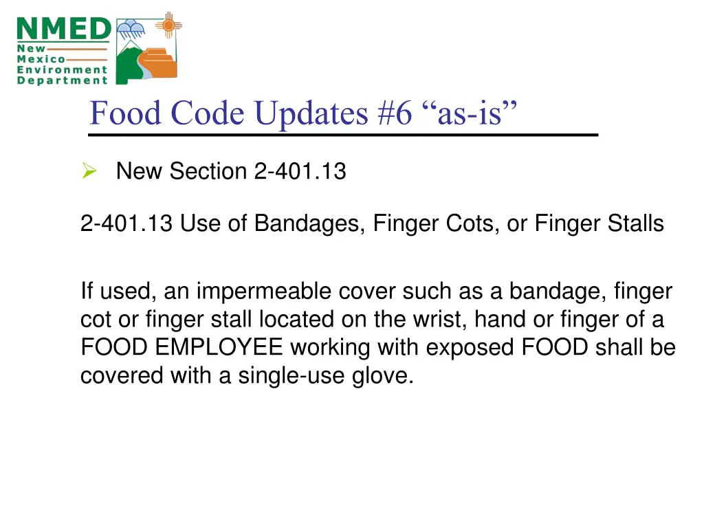food code updates 6 as is