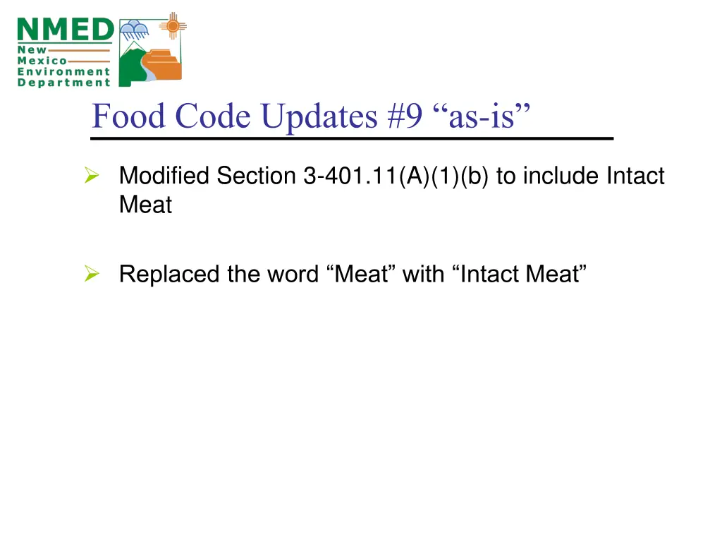 food code updates 9 as is