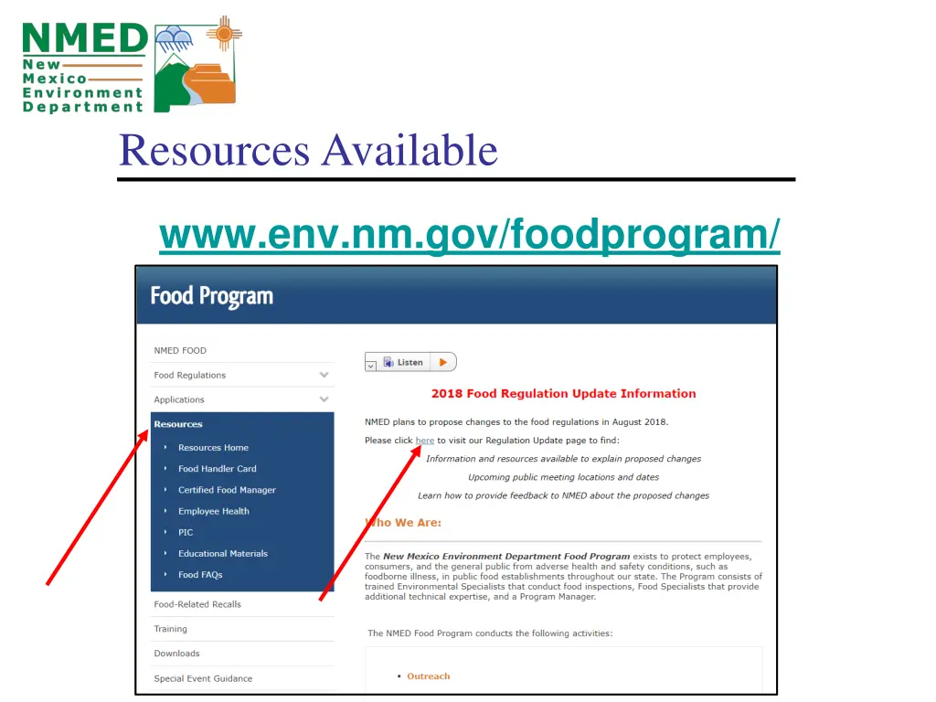 resources available
