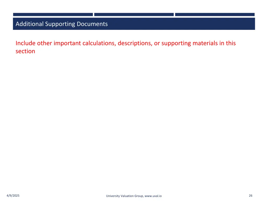 additional supporting documents