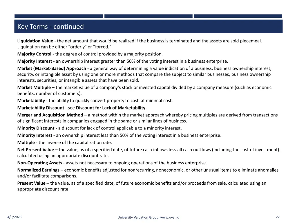 key terms continued 1