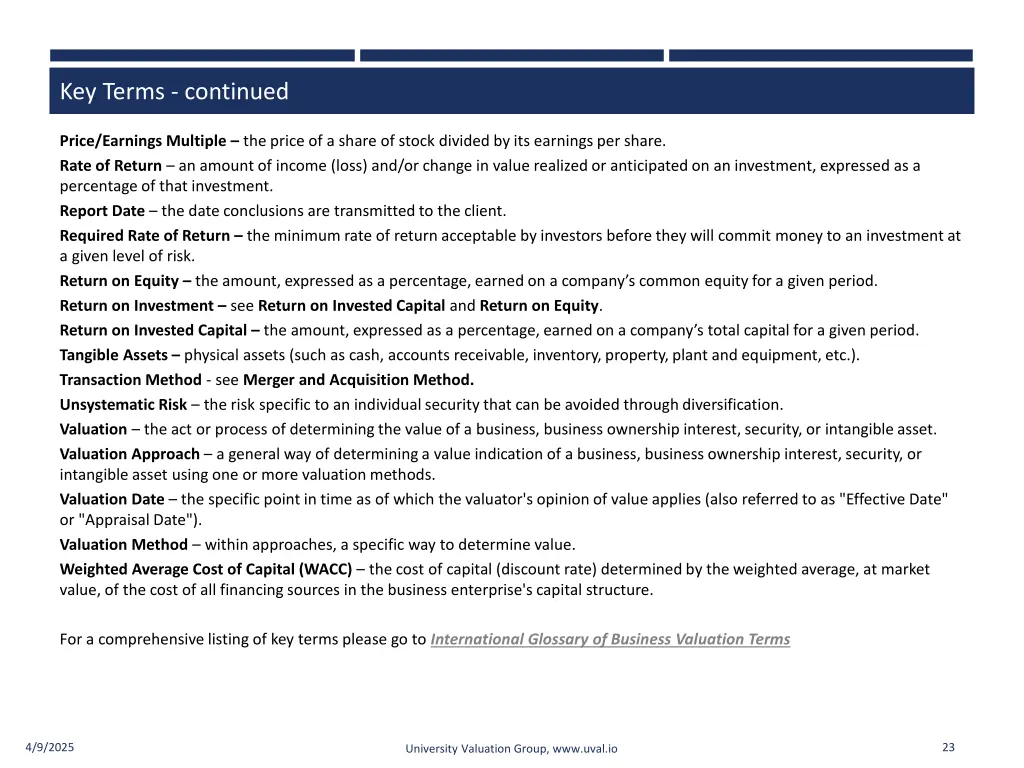 key terms continued 2