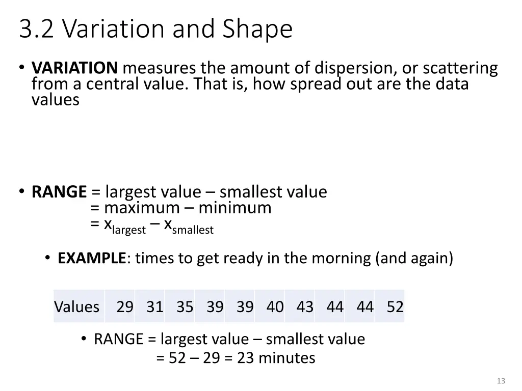 3 2 variation and shape