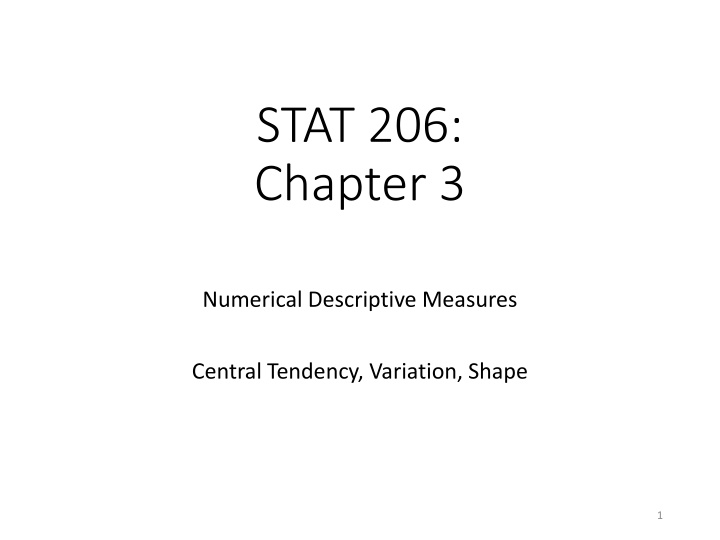 stat 206 chapter 3