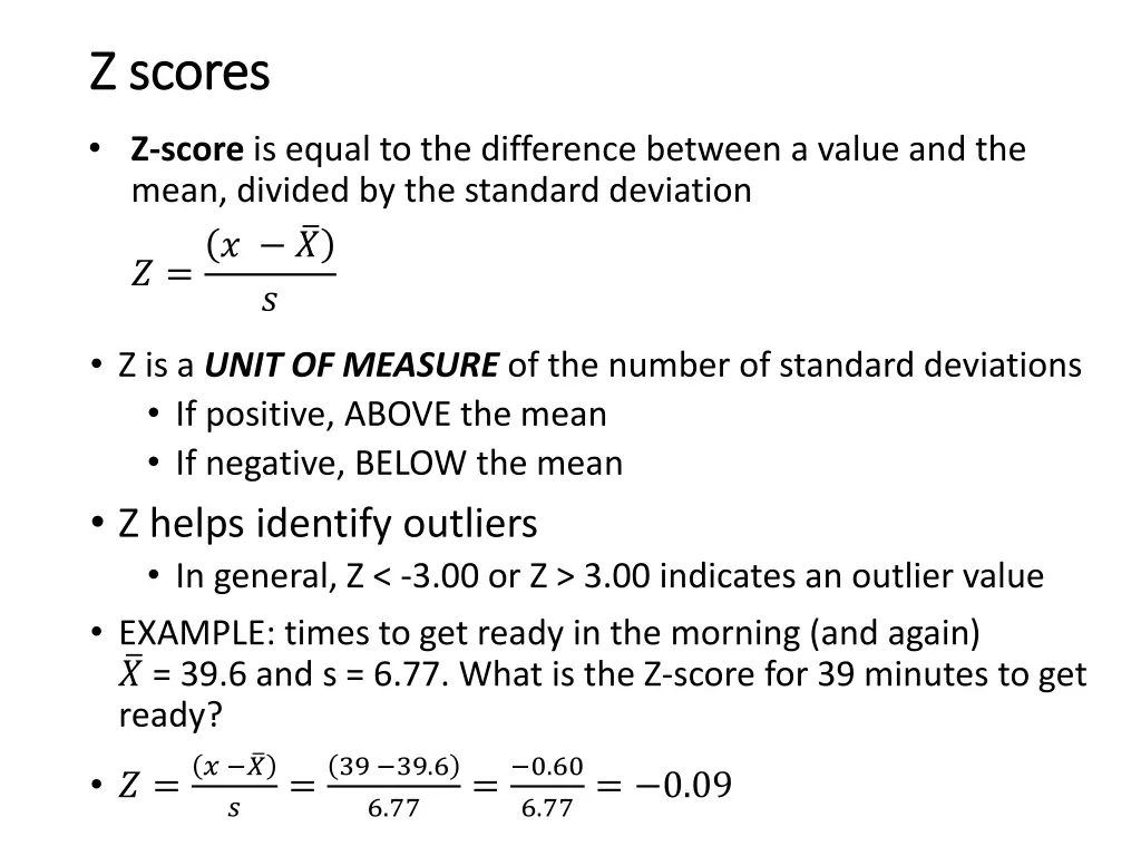 z scores z scores