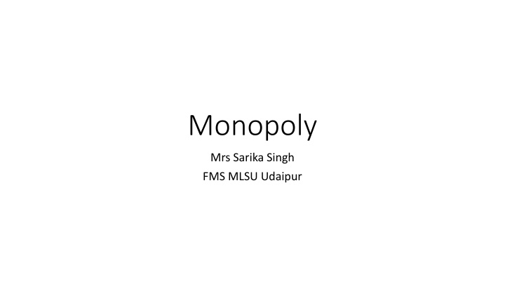 monopoly