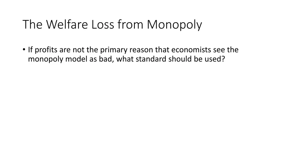 the welfare loss from monopoly 1