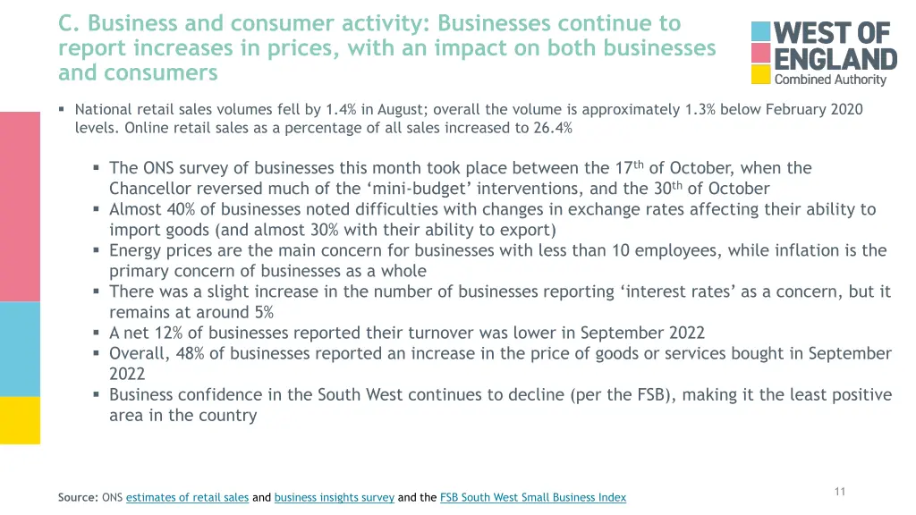 c business and consumer activity businesses